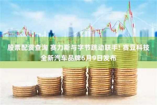 股票配资查询 赛力斯与字节跳动联手! 赛豆科技全新汽车品牌6月9日发布